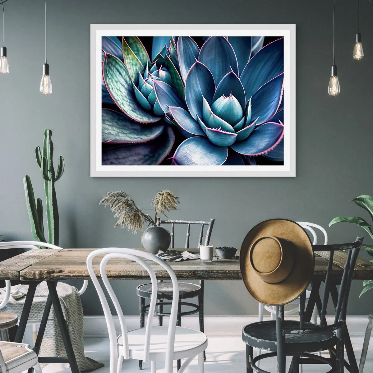 Poster in einem weißen Rahmen - Lebenskraft - 100x70 cm