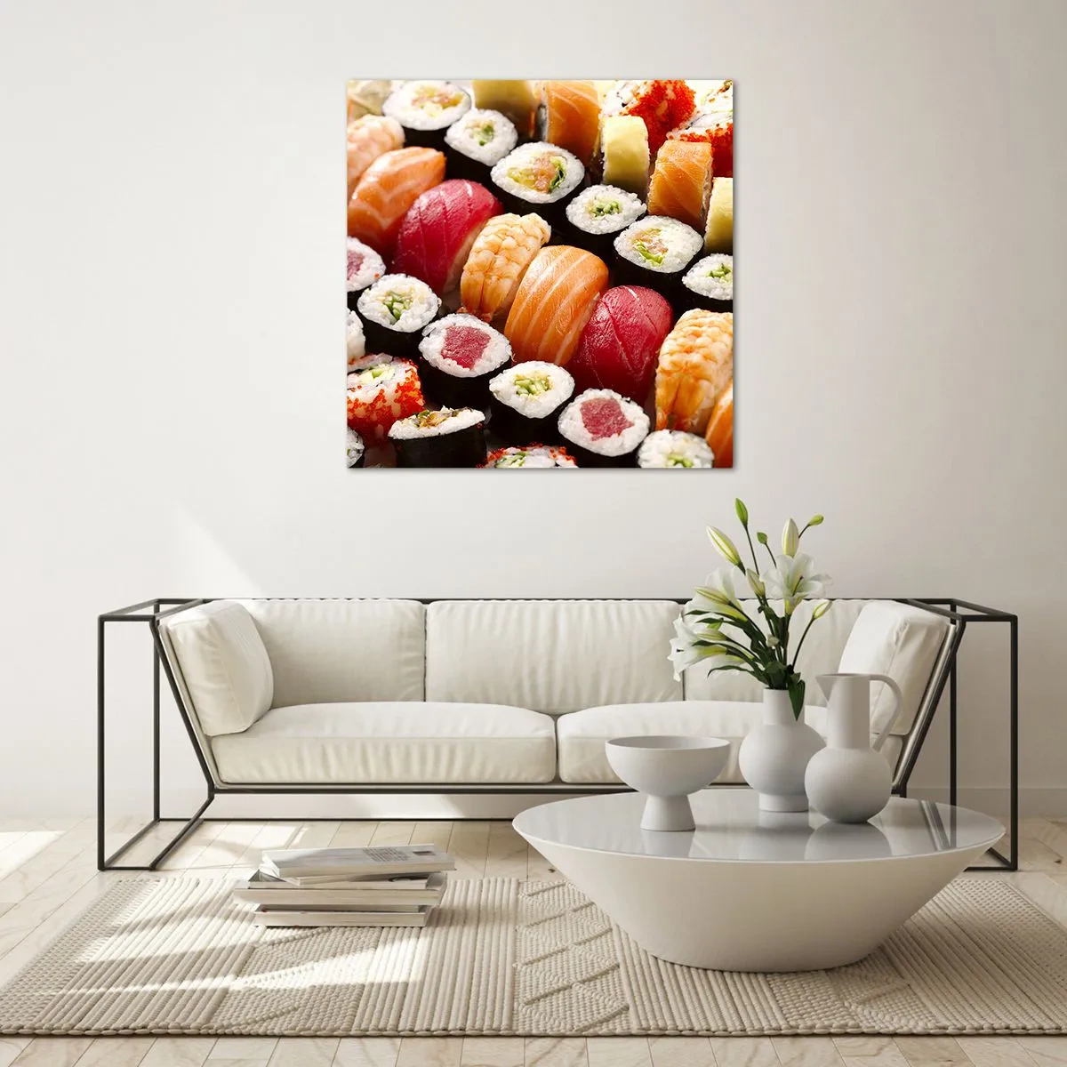 Glasbild - Bild auf glas - Farben und Aromen Asiens - 30x30 cm