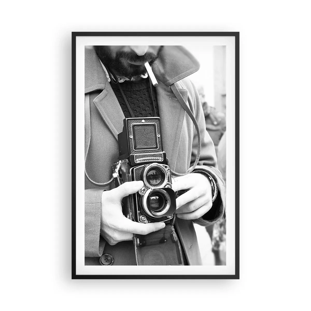 Poster in einem schwarzem Rahmen - Retro-Stil - 61x91 cm