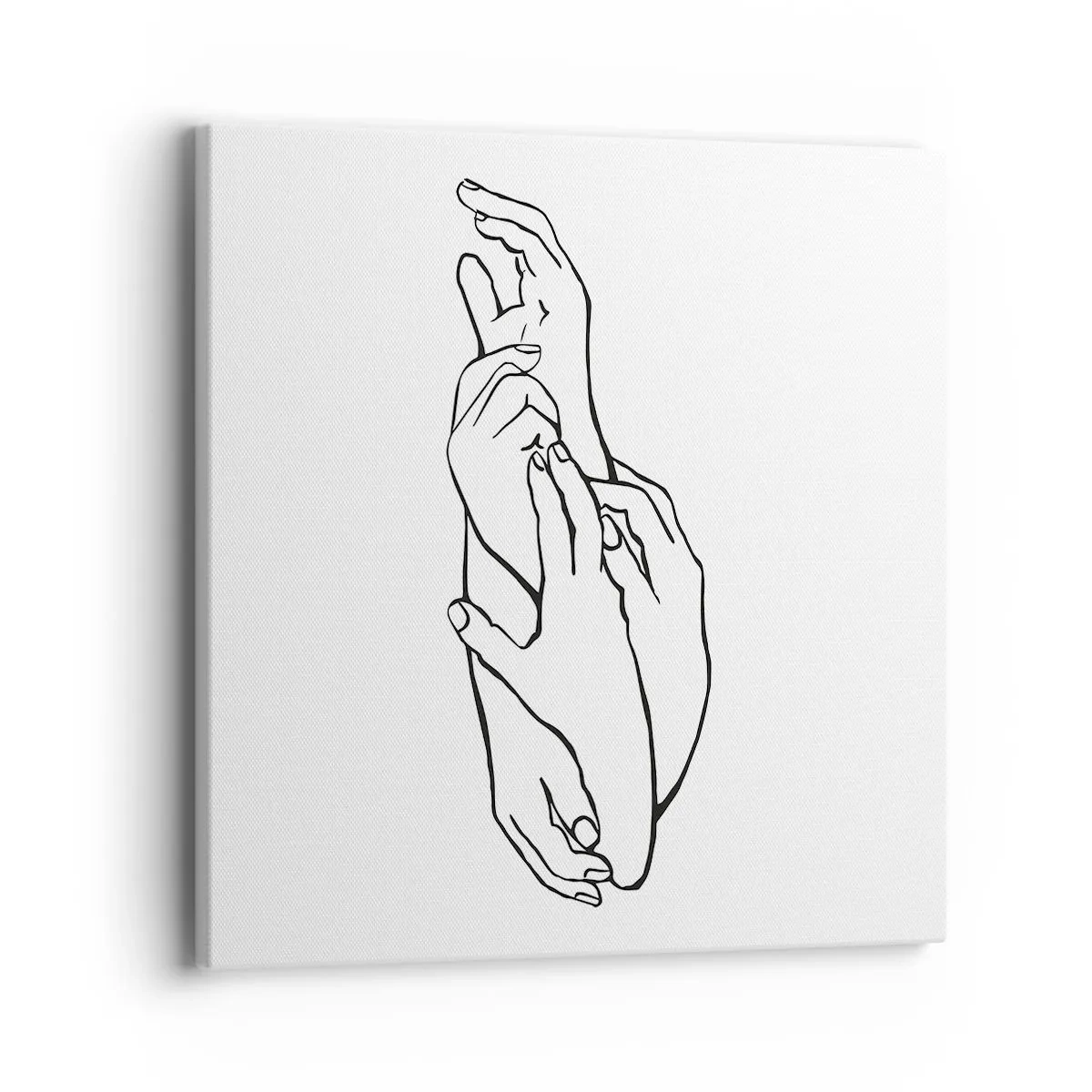 Bild auf Leinwand - Leinwandbild - Gute Geste - 40x40 cm