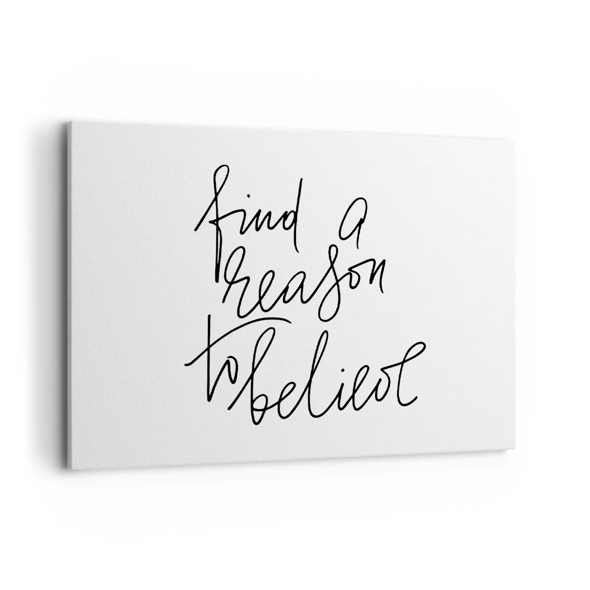 Bild auf Leinwand - Leinwandbild - Ein motivierendes Zitat im minimalistischen Stil - 100x70cm - Es ist möglich - Moderne Wanddekoration für Wohnzimmer und Schlafzimmer ARTTOR