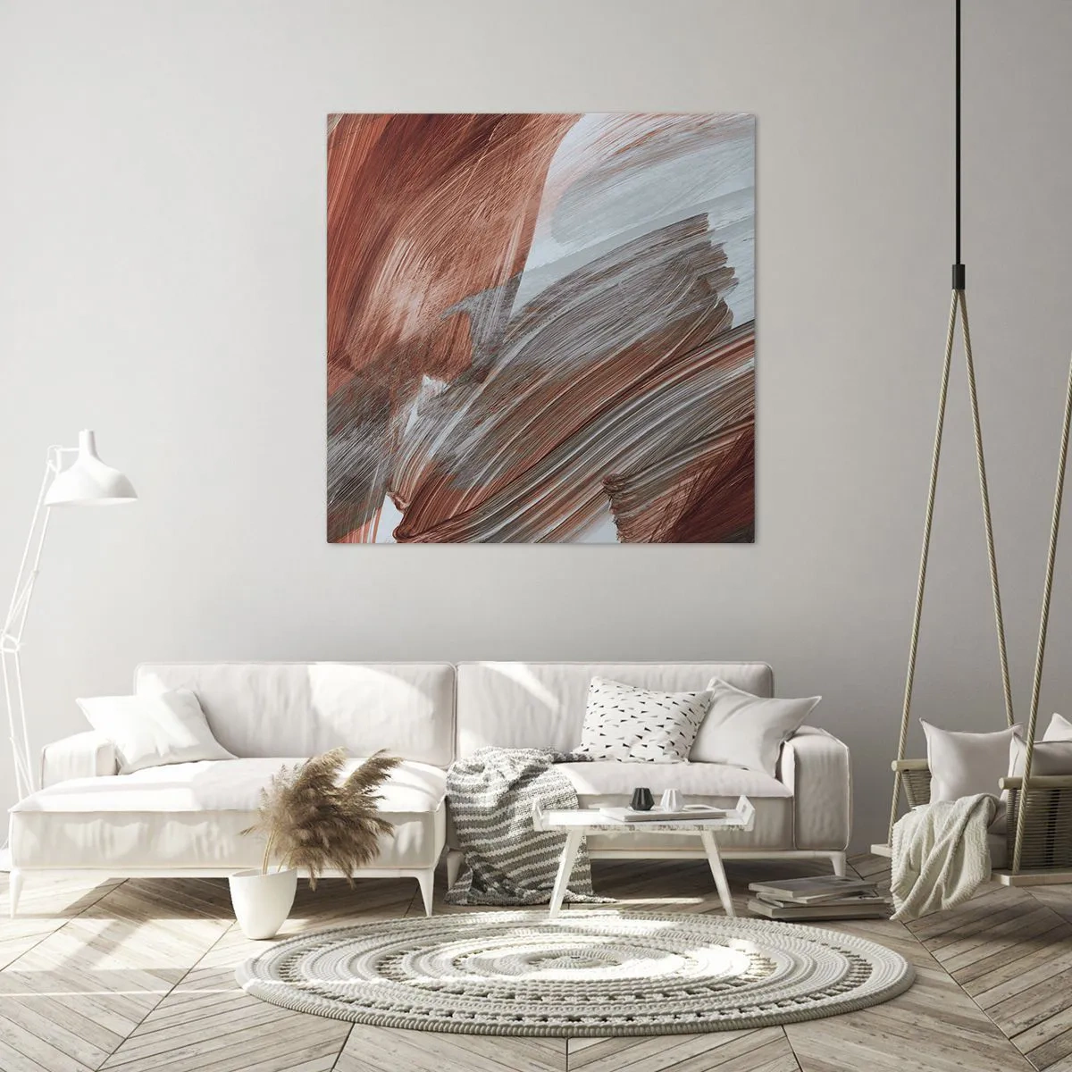 Bild auf Leinwand - Leinwandbild - Herbst und windige Abstraktion - 30x30 cm