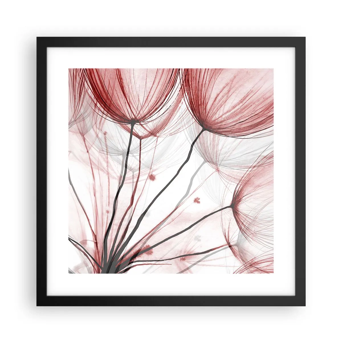 Poster in einem schwarzem Rahmen - Vor der Abfahrt - 40x40 cm