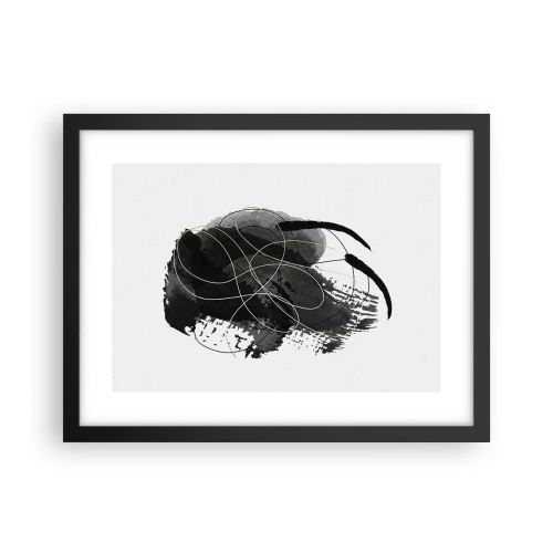 Poster in einem schwarzem Rahmen - Aus Schwarz entstanden - 40x30 cm