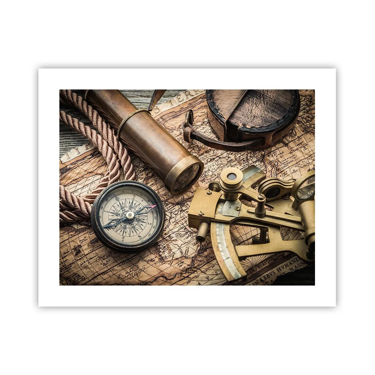 Poster - Setze Sie einen Kurs - 50x40 cm