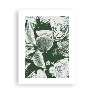 Poster - Blumenstrauß – die Welt des Grüns - 30x40 cm