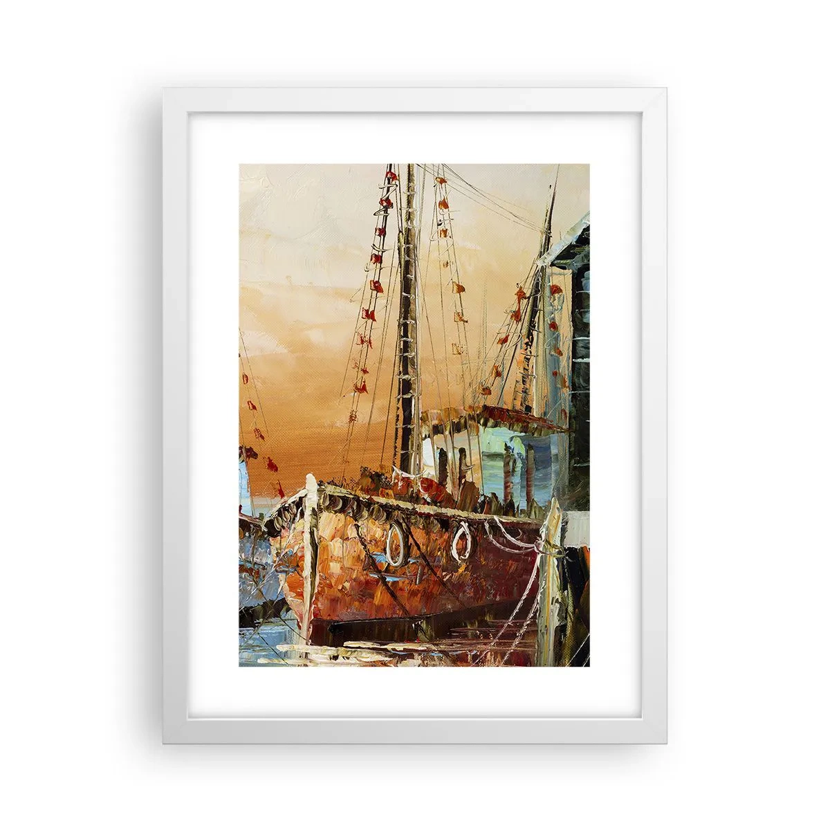 Poster in einem weißen Rahmen - Friedliche Rückkehr - 30x40 cm