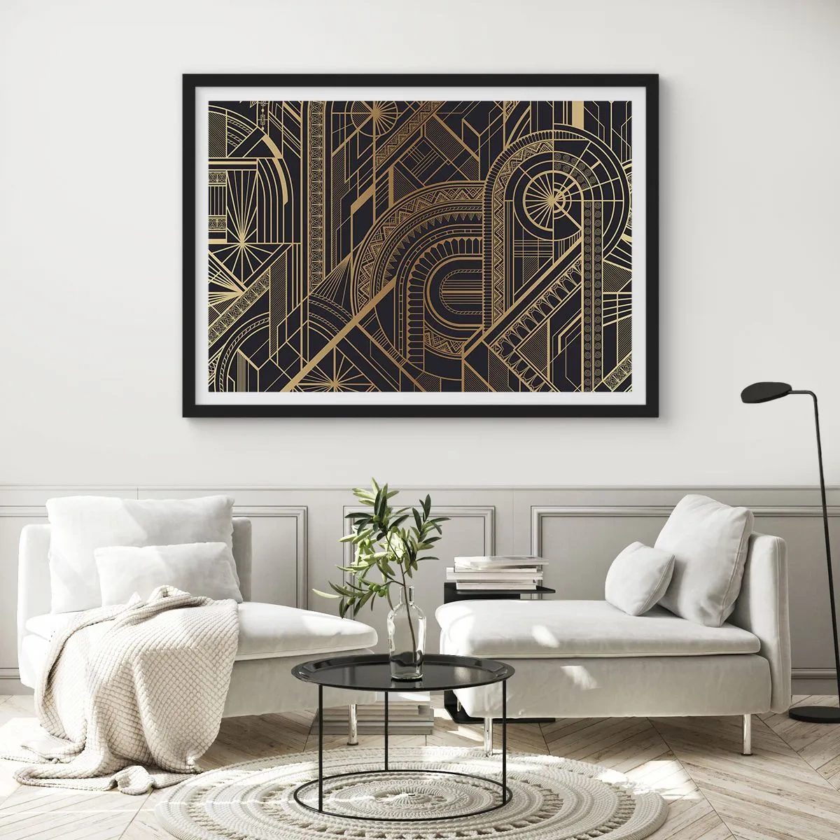 Poster in einem schwarzem Rahmen - Konzepte, Ideen, Pläne - 50x40 cm