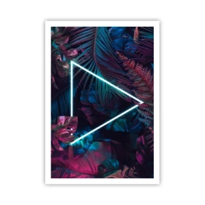 Poster - Garten im Disco-Stil - 70x100 cm