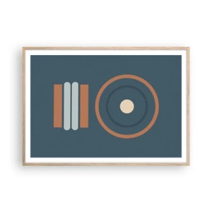 Poster in einem Rahmen aus heller Eiche - Das Wesen der Dinge - 100x70 cm