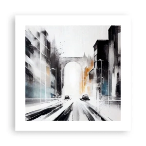 Poster - Stadtstudie: Architektur und Bewegung - 40x40 cm