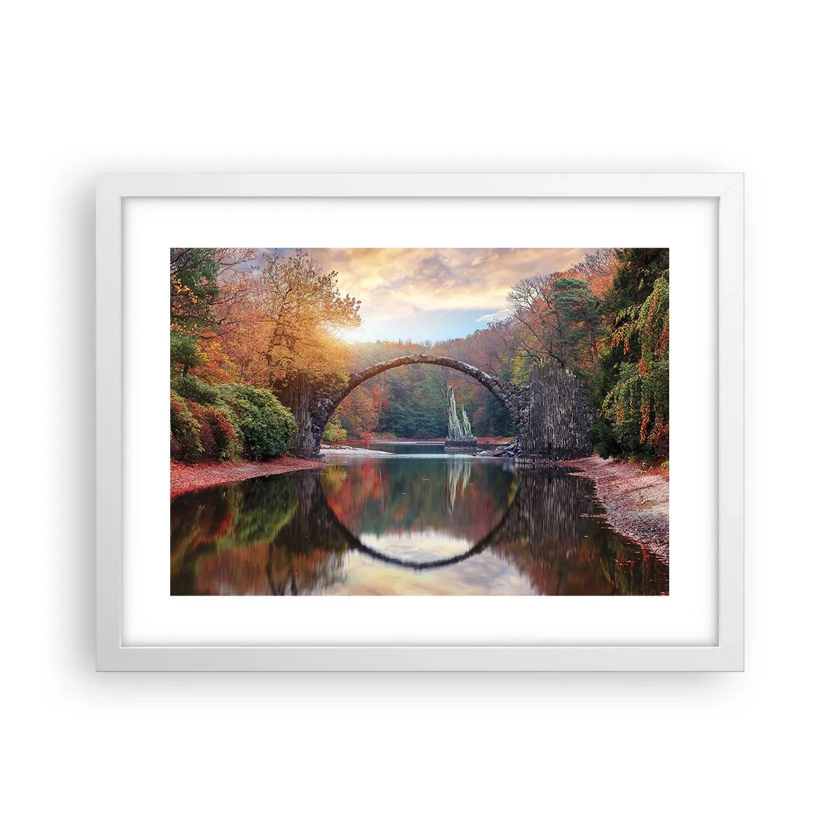 Poster in einem weißen Rahmen - Auf der anderen Seite des Spiegels - 40x30 cm