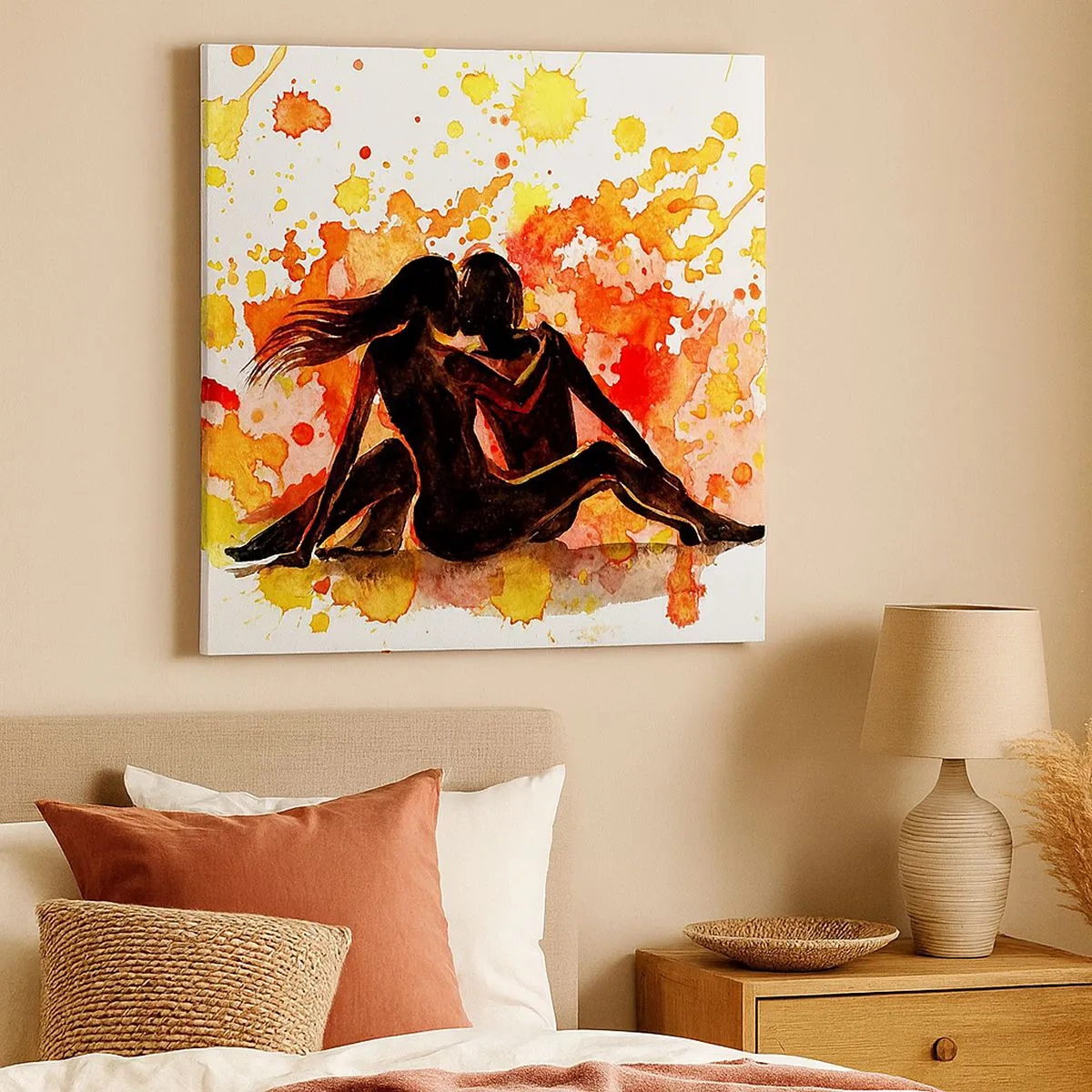 Bild auf Leinwand - Leinwandbild - Und es war Licht - 30x30 cm