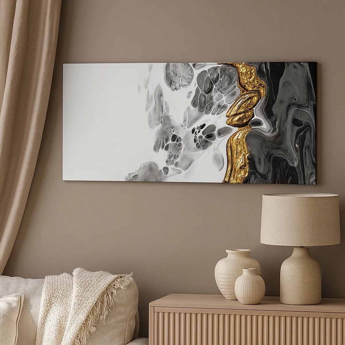 Bild auf Leinwand - Leinwandbild - Organische Komposition - 30x30 cm