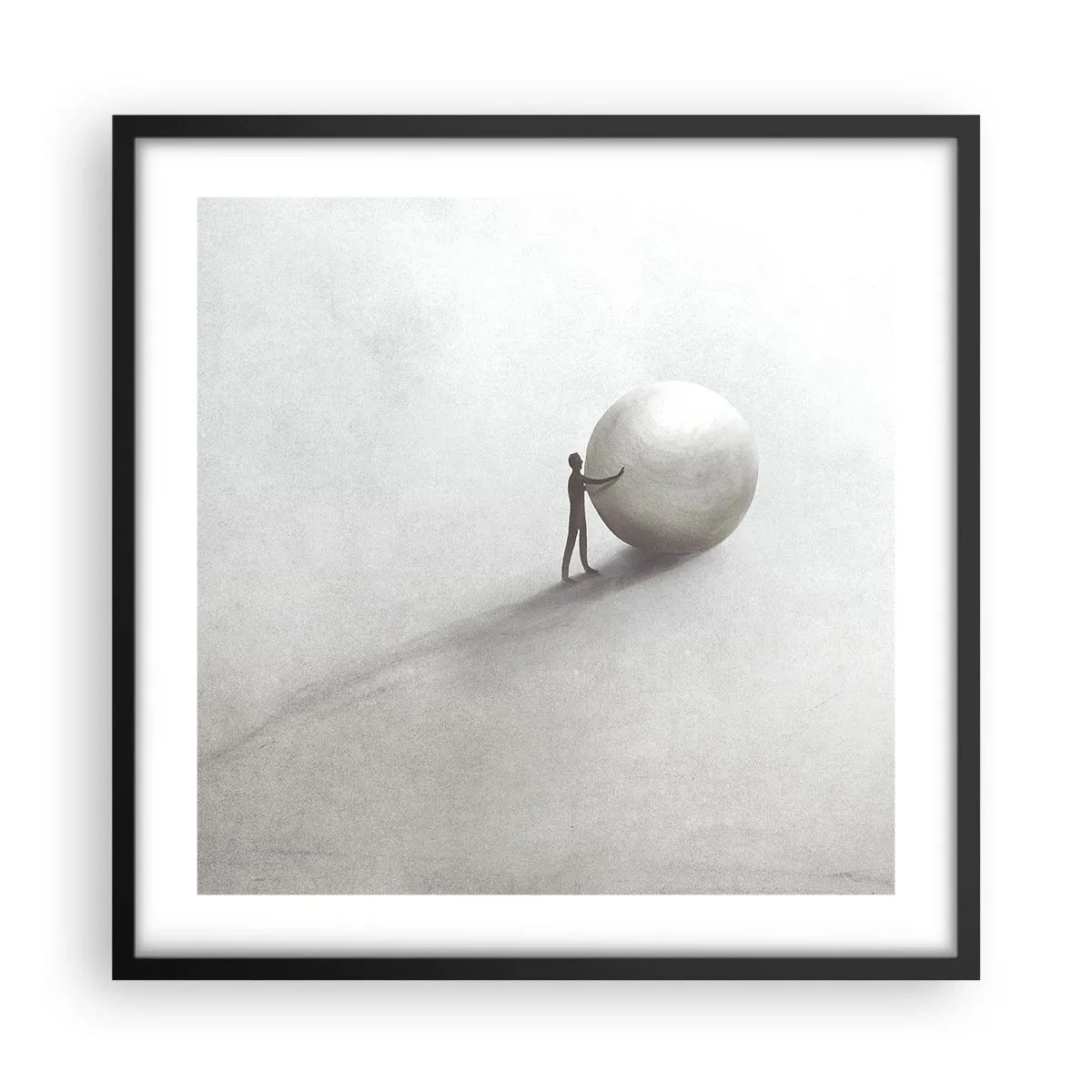 Poster in einem schwarzem Rahmen - Das Spiel des Lebens - 50x50 cm