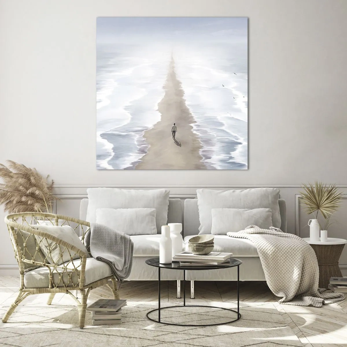 Glasbild - Bild auf glas - Glänzende Zukunft - 40x40 cm