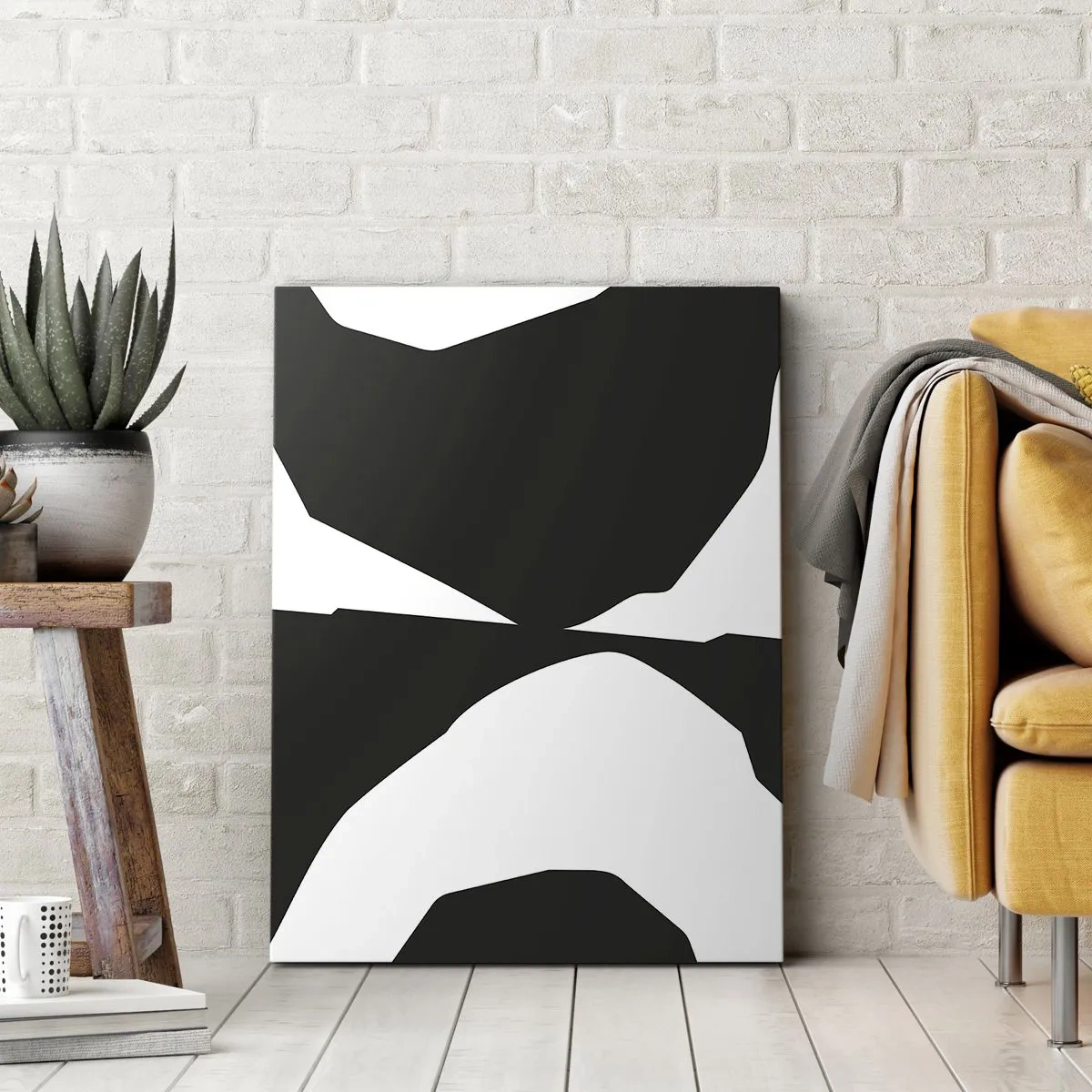 Bild auf Leinwand - Leinwandbild - Positiv negativ - 45x80 cm