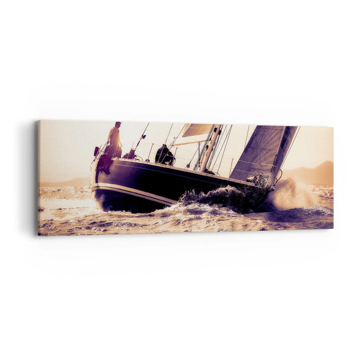 Bild auf Leinwand - Leinwandbild - Segle, Seemann - 90x30 cm