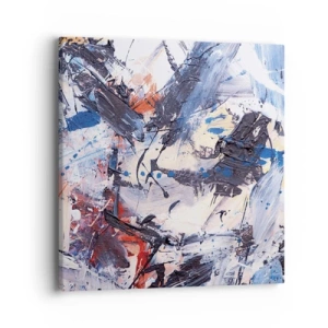 Bild auf Leinwand - Leinwandbild - Verrückter Tanz der Abstraktion - 40x40 cm