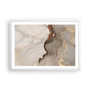 Poster in einem weißen Rahmen - An der Grenze der Farben - 70x50 cm