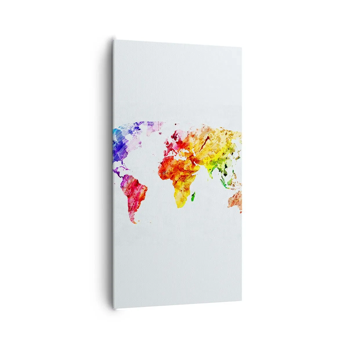 Bild auf Leinwand - Leinwandbild - Alle Farben der Welt - 65x120 cm