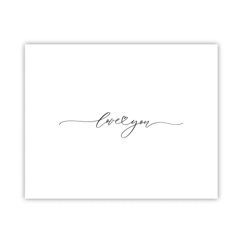 Poster - Schwarz auf weiß - 50x40 cm