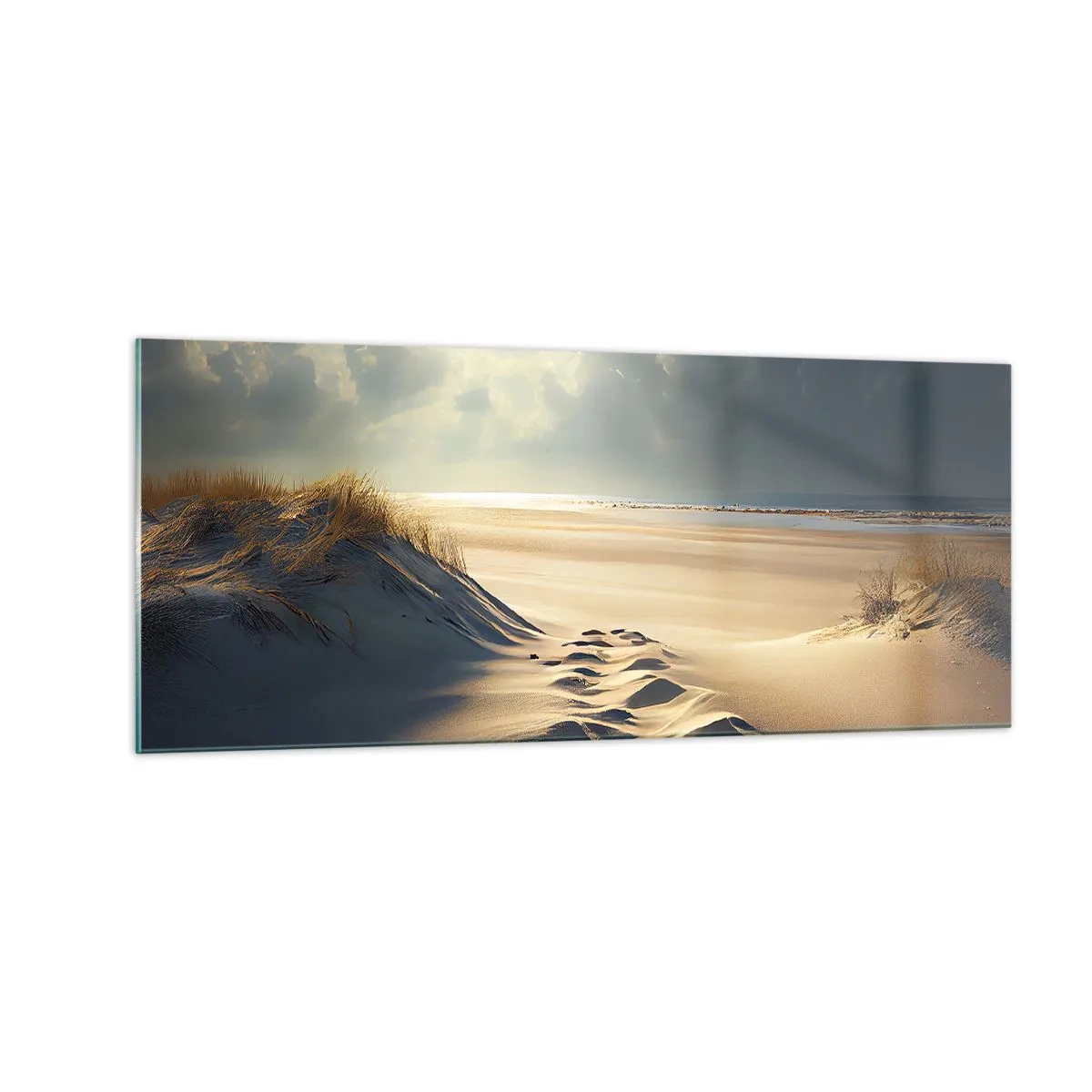 Glasbild - Bild auf glas - Beruhigende Landschaft - 100x40 cm