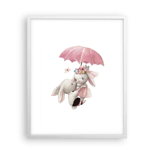 Poster in einem weißen Rahmen - Das ist eben Liebe - 40x50 cm