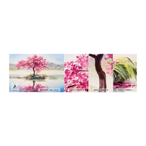 Fototapetenmuster Standard Eco - Der Ritus des Frühlings - Stück, Baum, Landschaft - 100x30 cm