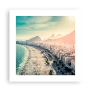 Poster - Ewiger Urlaub in Rio - 40x40 cm