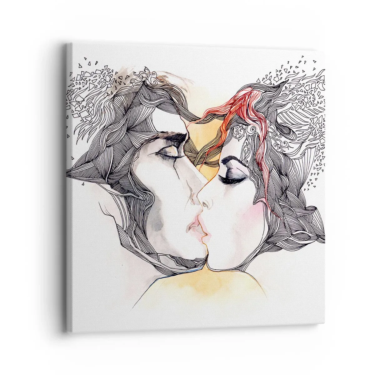 Bild auf Leinwand - Leinwandbild - Die Welt existiert nicht - 30x30 cm