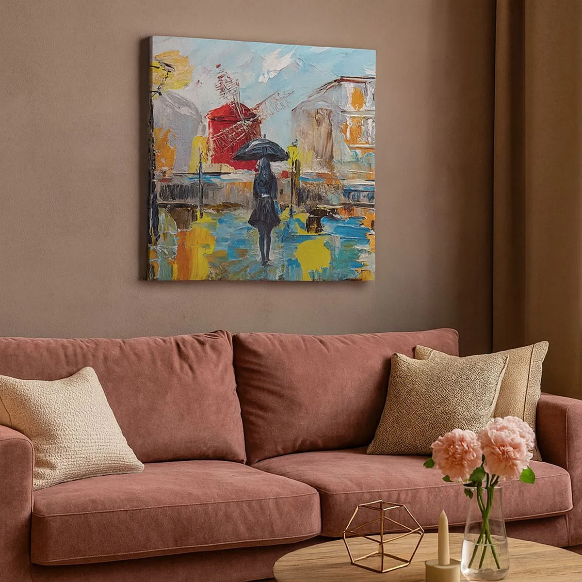 Bild auf Leinwand - Leinwandbild - Pariser Legenden - 30x30 cm