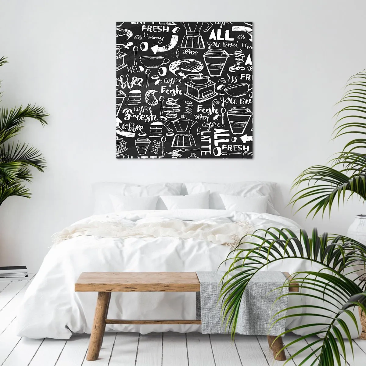 Bild auf Leinwand - Leinwandbild - Alles was Sie brauchen ist… - 70x70 cm
