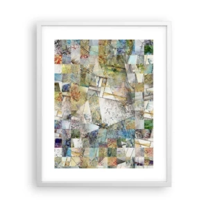 Poster in einem weißen Rahmen - Geometrische Mischung - 40x50 cm