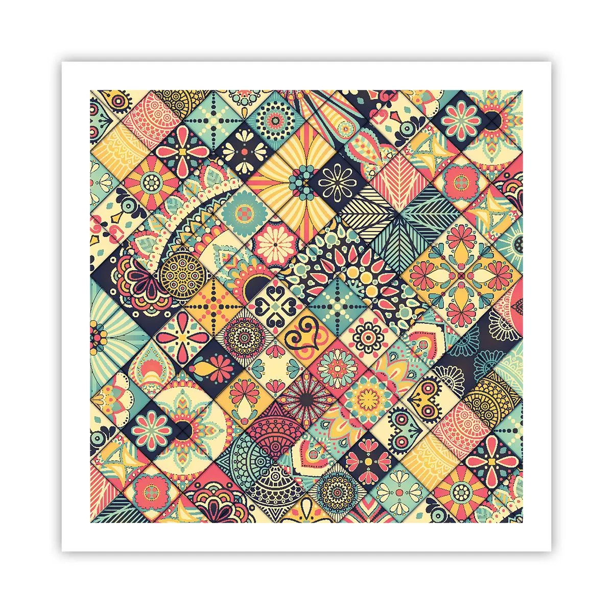 Poster - marokkanische Atmosphäre - 60x60 cm