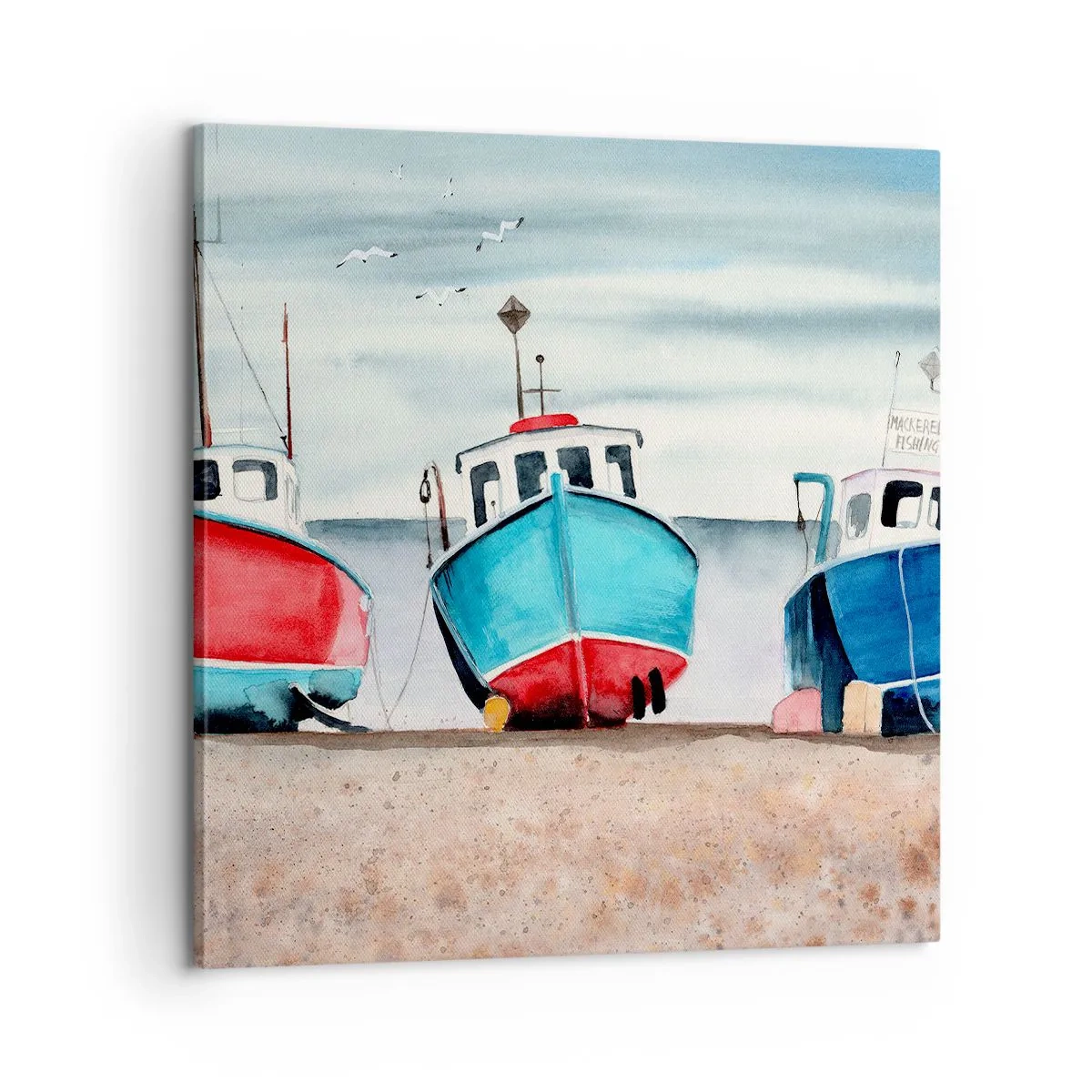 Bild auf Leinwand - Leinwandbild - Bereit zum Fang - 60x60 cm