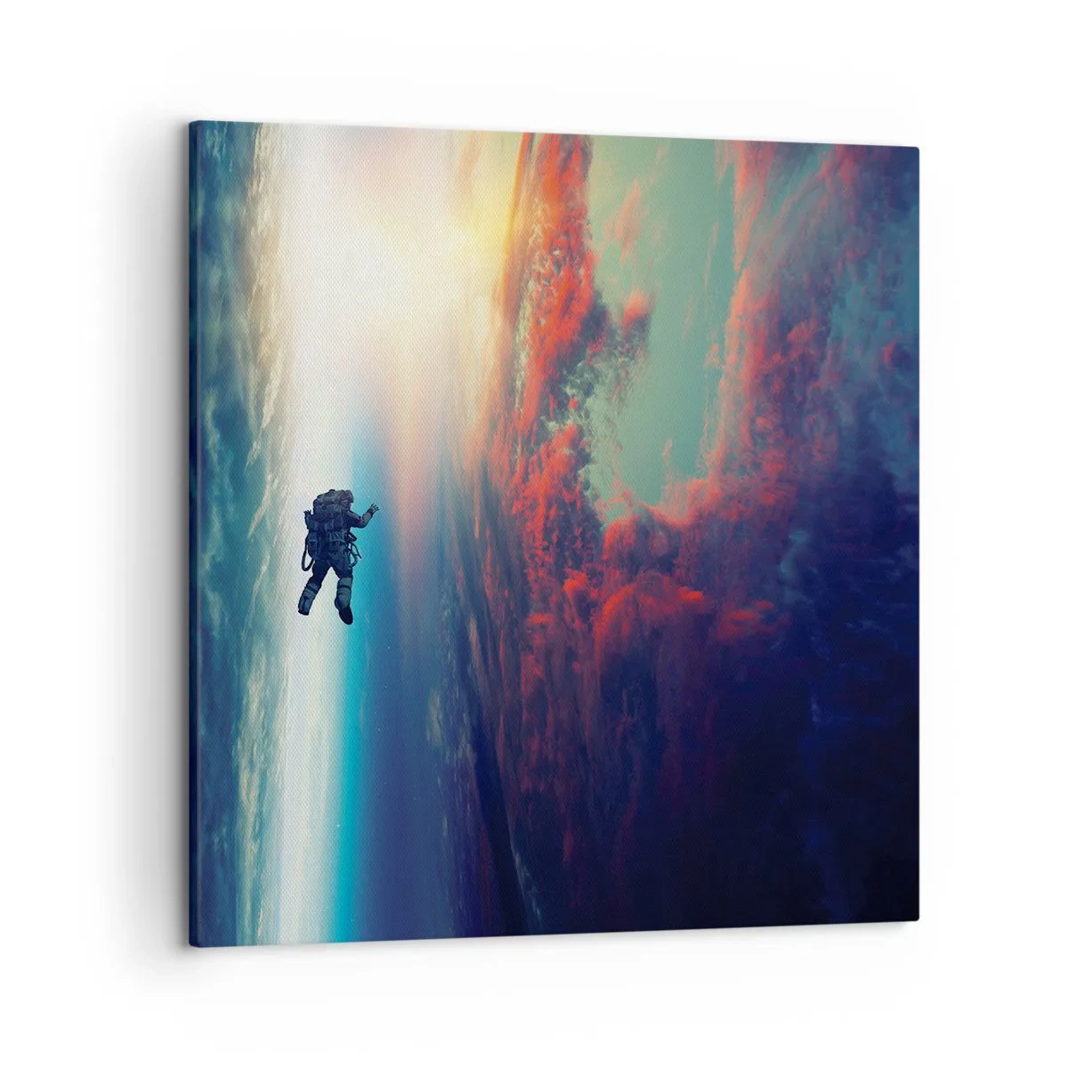 Bild auf Leinwand - Leinwandbild - Sich dem Universum stellen - 50x50 cm