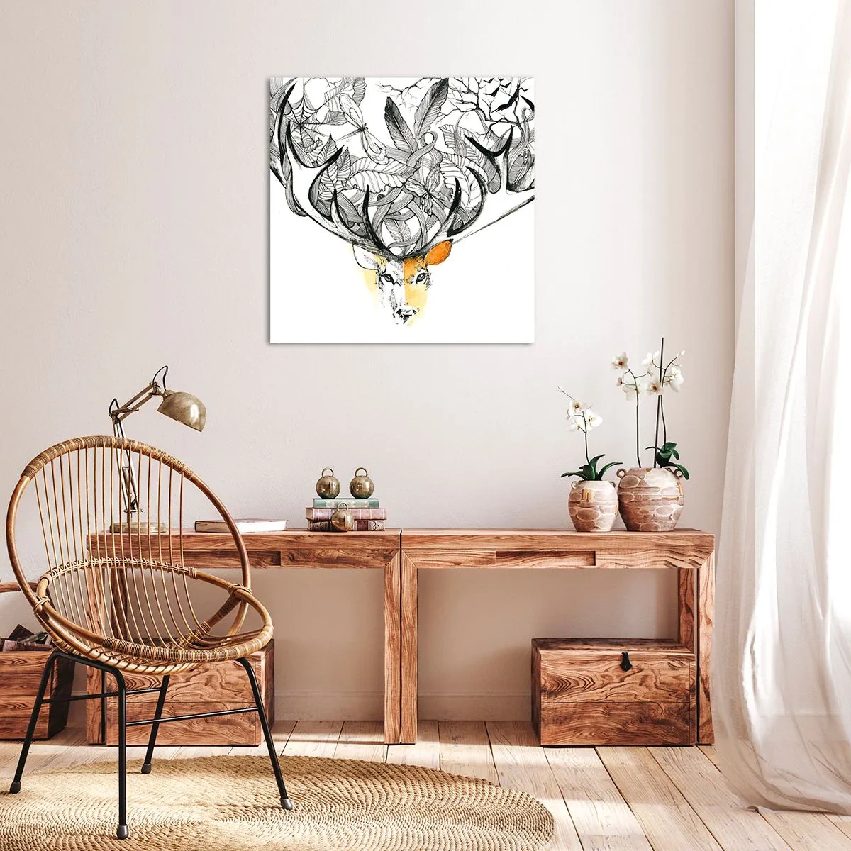 Bild auf Leinwand - Leinwandbild - Ecken des Überflusses - 50x50 cm