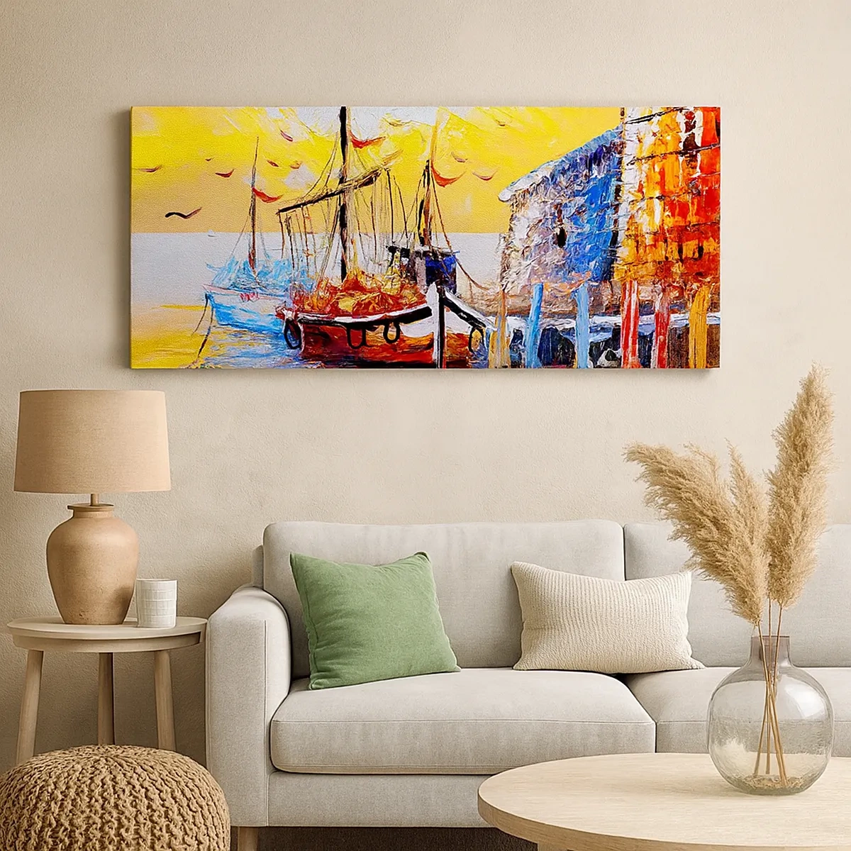 Bild auf Leinwand - Leinwandbild - Glückliche Rückkehr - 30x30 cm