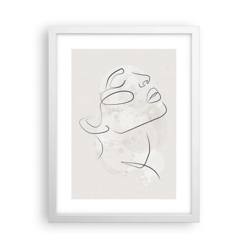 Poster in einem weißen Rahmen - Die Umrisse eines Traums - 30x40 cm