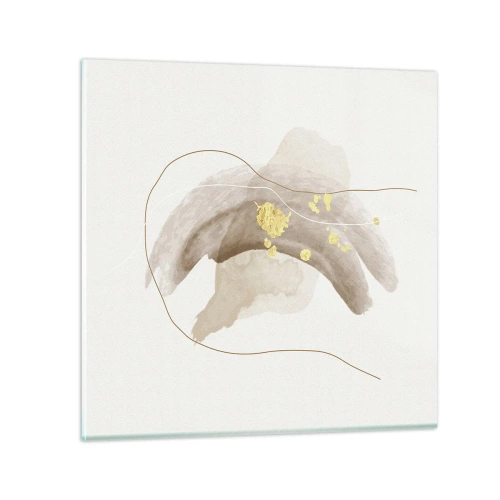 Glasbild - Bild auf glas - Im Weltraum begegnet - 30x30 cm