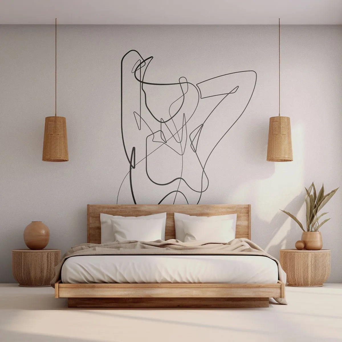 Fototapete Premium Canvas - So, wie du wirklich bist ... - Abstraktion, Frauenkörper, Grafik - 150x105 cm