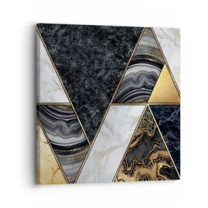 Bild auf Leinwand - Leinwandbild - Stein um Stein - 30x30 cm