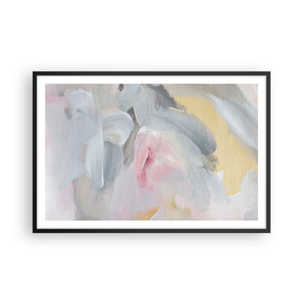 Poster in einem schwarzem Rahmen - In einer Pastellwelt - 91x61 cm