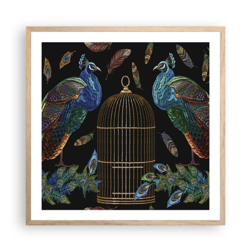 Poster in einem Rahmen aus heller Eiche - In königlichen Gewändern - 60x60 cm