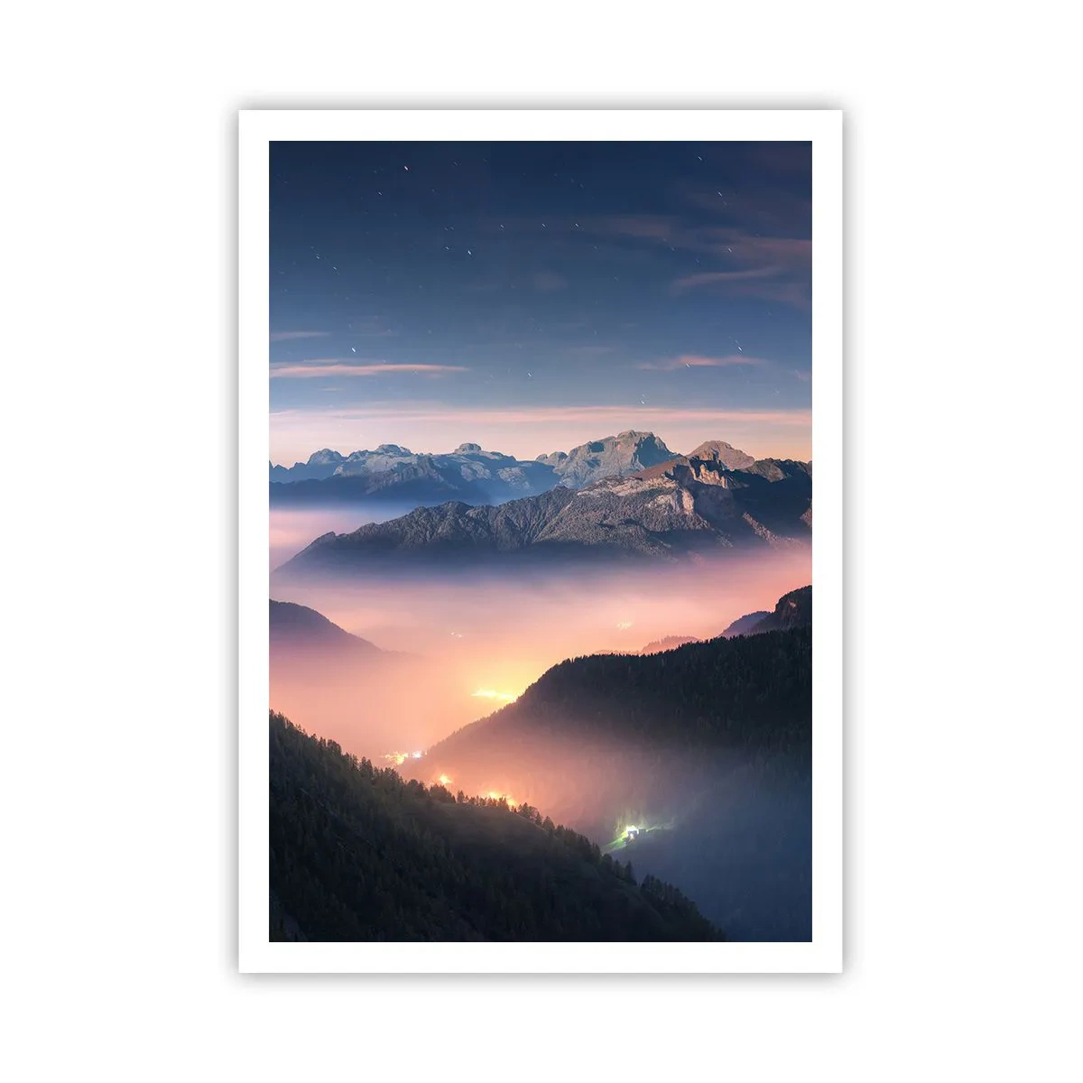 Poster - Licht in den Tälern - 70x100 cm