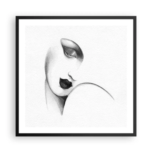 Poster in einem schwarzem Rahmen - Im Stil von Łempicka - 60x60 cm