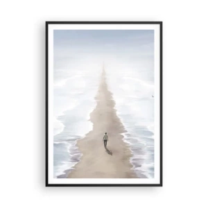 Poster in einem schwarzem Rahmen - Glänzende Zukunft - 70x100 cm