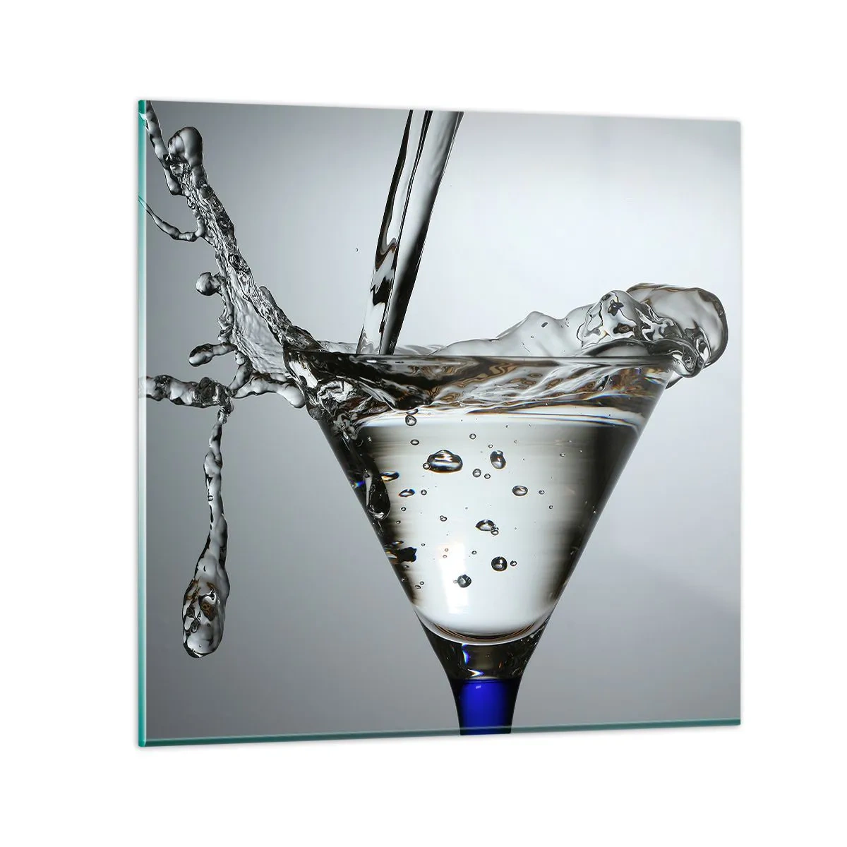 Glasbild - Bild auf glas - Am Rand der Tasse - 30x30 cm
