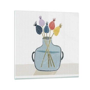 Glasbild - Bild auf glas - Es ist mucksmäuschenstill - 70x70 cm